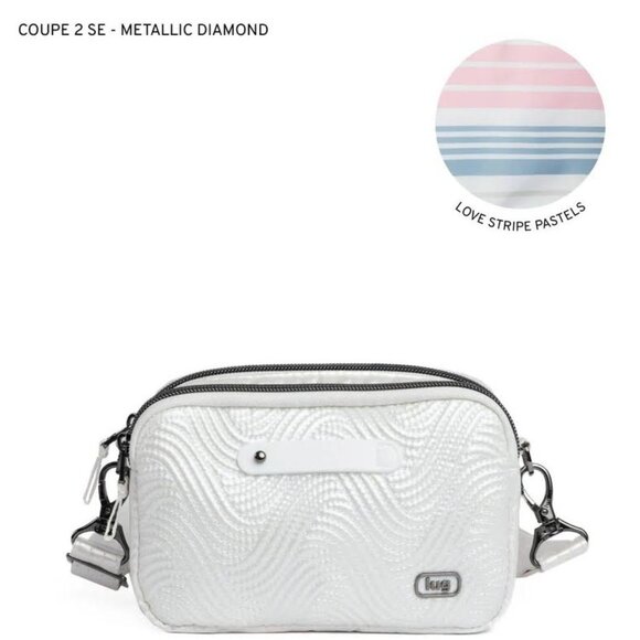 Lug Coupe SE 2 Convertible Crossbody Bag Metallic Diamond - Picture 1 of 14
